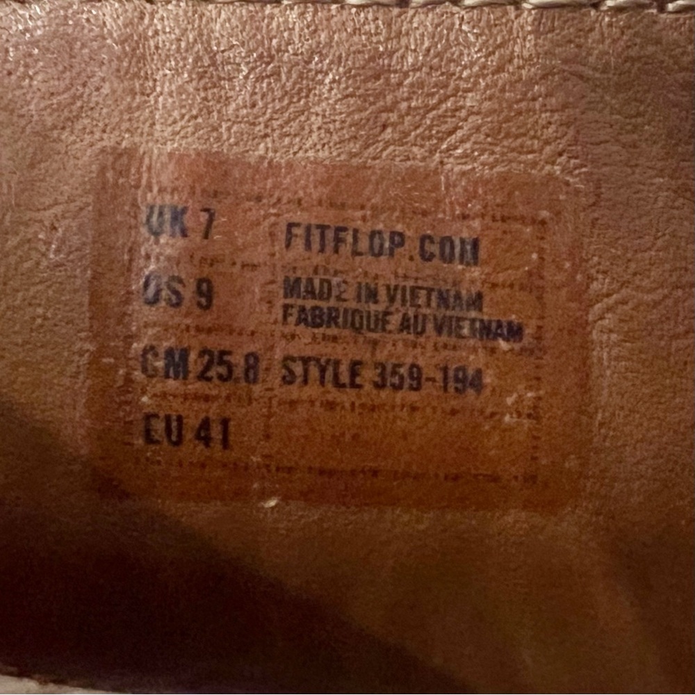 FitFlop Aztec Chada Toe Post Sandals Womens 9 Urban White Studded Comfort - Picture 12 of 12